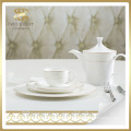 Hote sale turkish porcelain dinner set, white porcelain charger plates wholesale